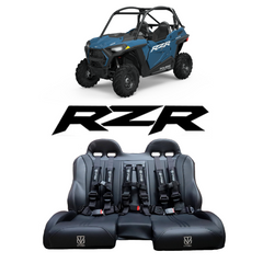 RZR Trail and RZR S Front Bench Seat W Harnesses(2015-2025) - UTVMA