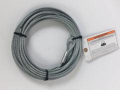 Warn WIRE ROPE ASSEMBLY 7/32 Inch Diameter x 50 Foot Length 100972