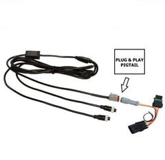RLB Motorsports 2" SINGLE LED Whips Bluetooth RGB- Carbon Fiber