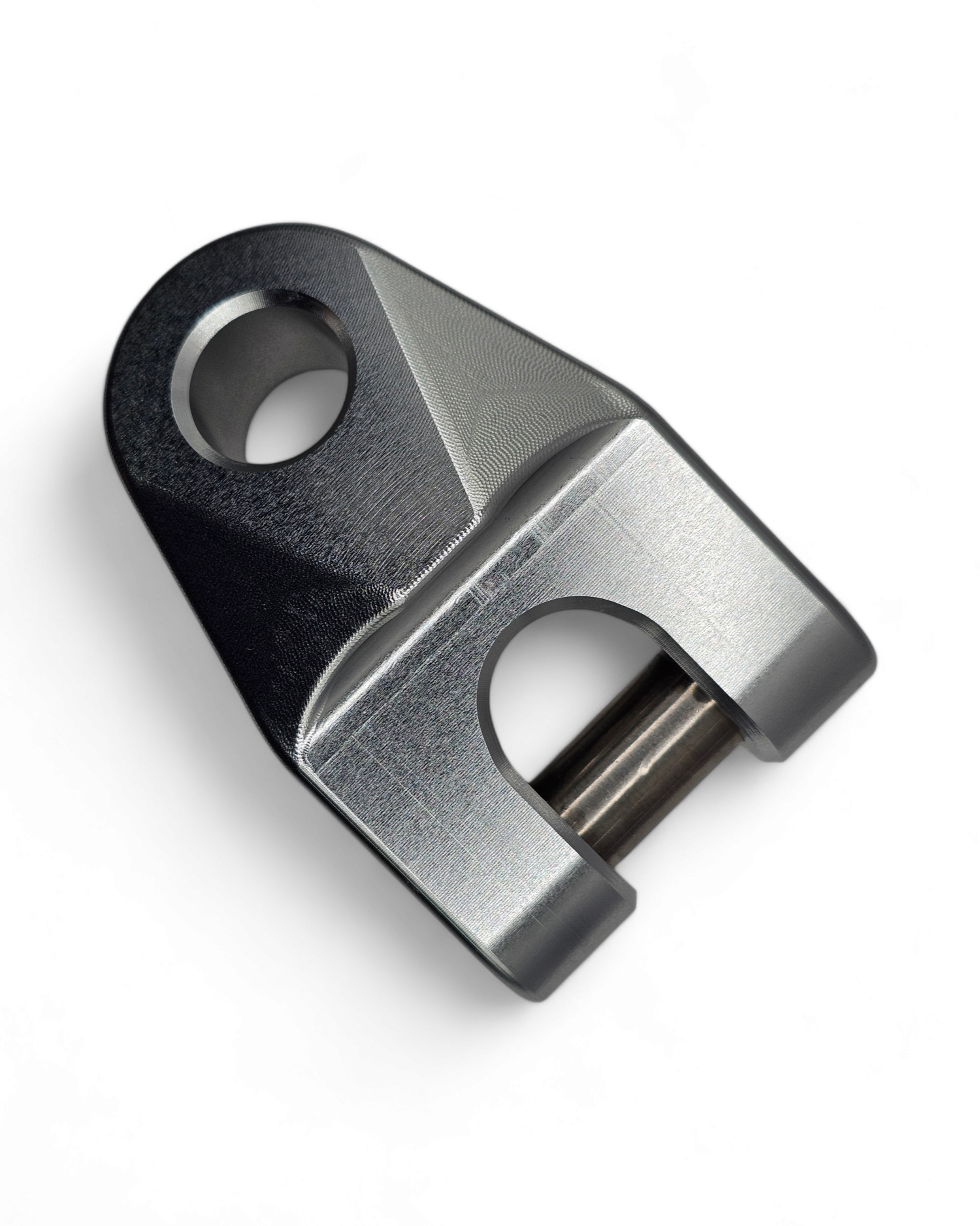 Low profile design detail on EOD clear winch hook for billet bumpers