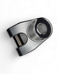 Winch Hook for EOD Billet and Amp Series Bumpers installed in hard anodized clear machine finish
