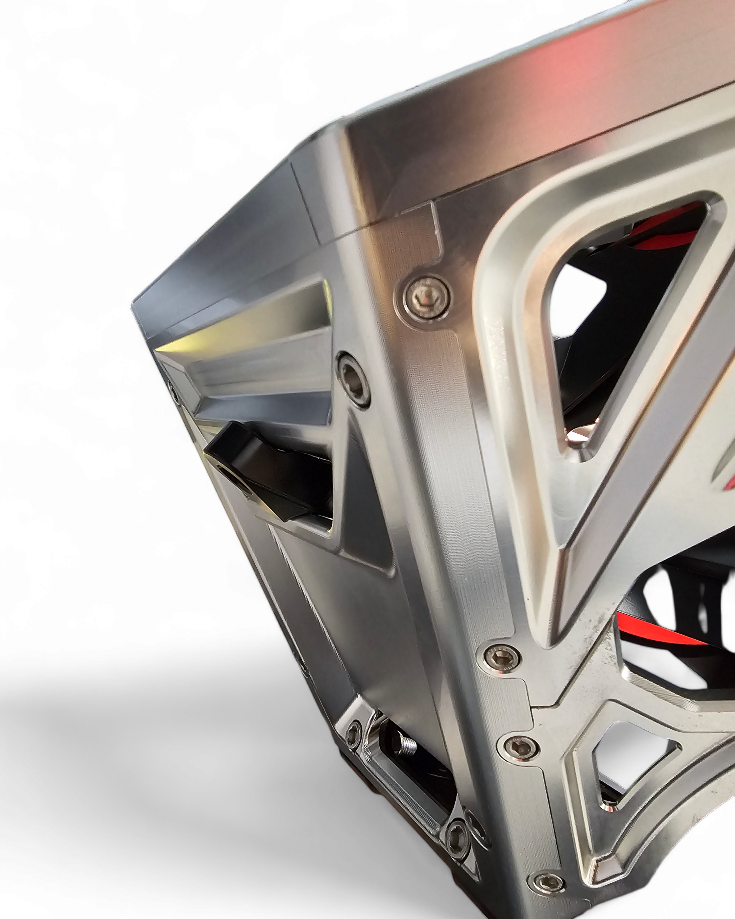 EOD winch hook shown installed in a machined fairlead