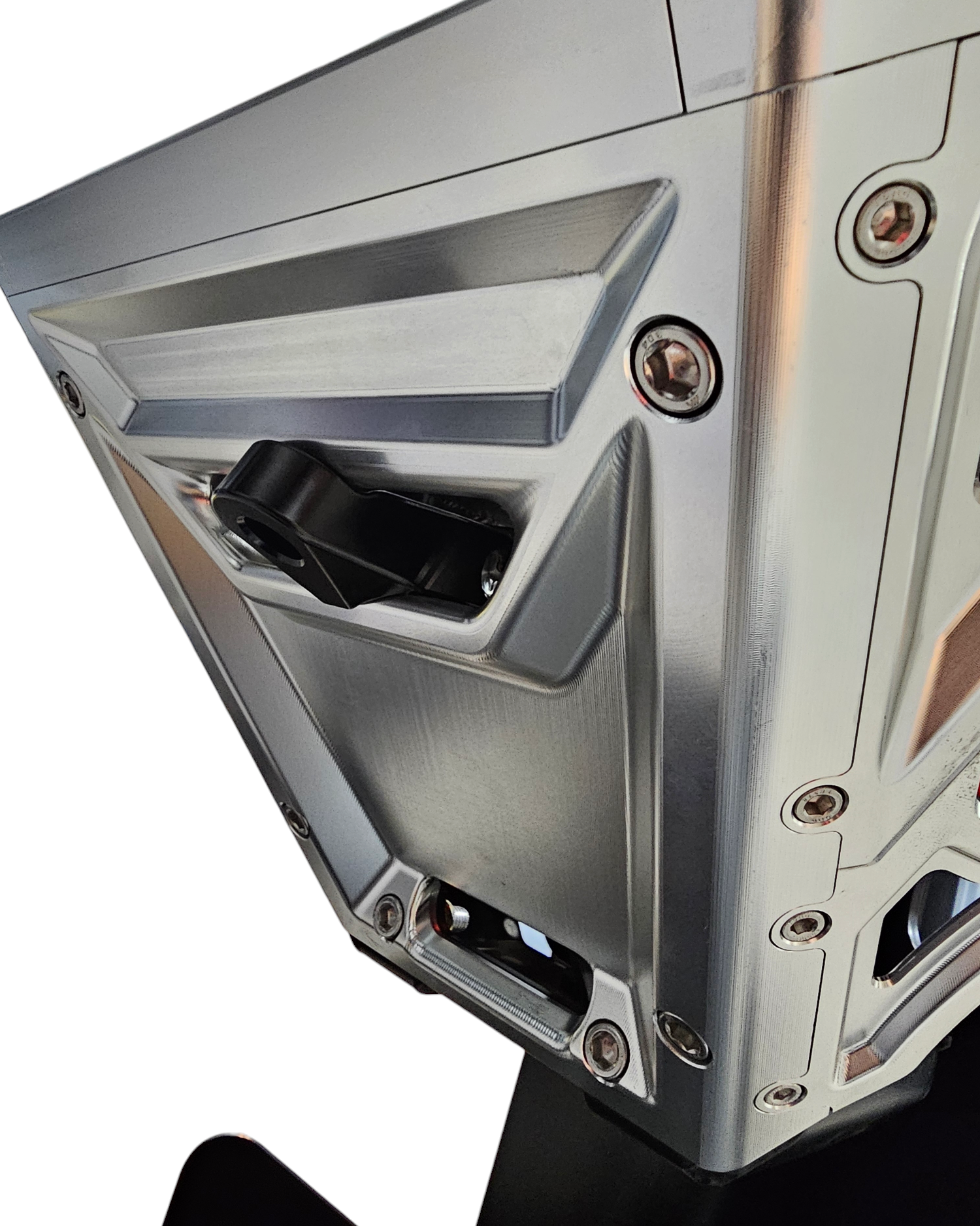 Front view of EOD winch hook for Billet series bumpers