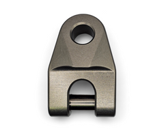 6061-T6 aluminum construction detail on EOD winch hook, gunmetal finish