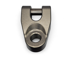 Stainless steel pin and clip detail on EOD winch hook, gunmetal