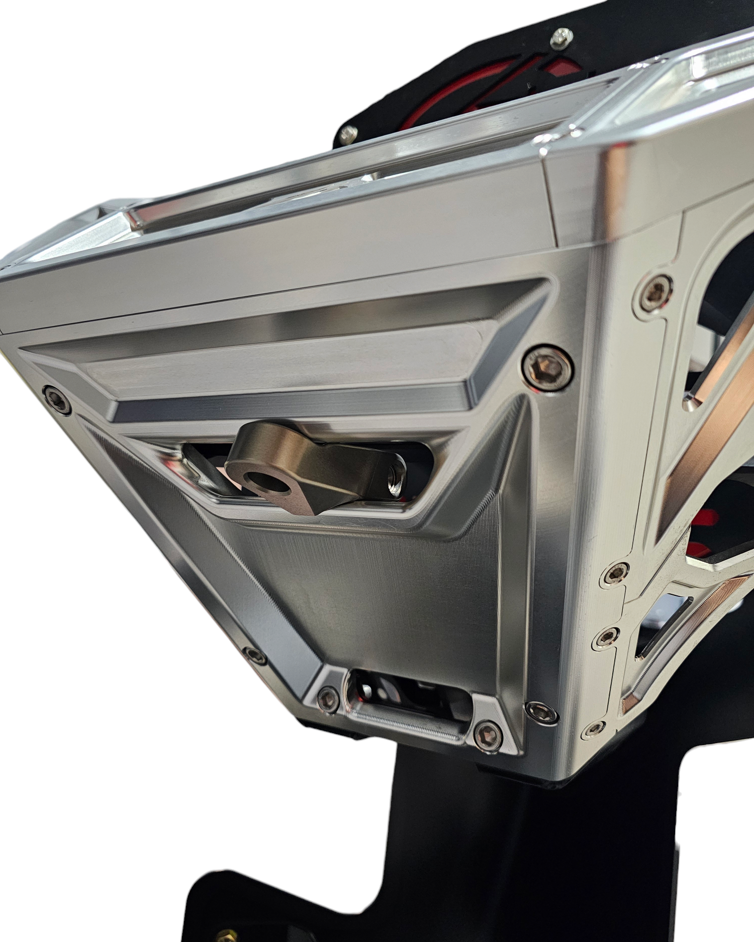 EOD Winch Hook for Billet and Amp Series Bumpers shown solo in gunmetal displaying full aluminum construction
