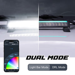 XKGLOW XK Glow 40in Offroad Light Bar w/ RGBW Chasing DRL & App Control MX-BAR-40