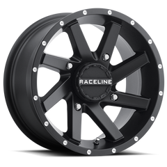 Raceline A82B Twist 14x7in / 4x156 BP / 5mm Offset / 132.5mm Bore - Satin Black Wheel A82B-47056-43