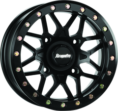 DragonFire Racing Typhon Wheel 14X7 4/156+10 5+2 Machined Black 523195