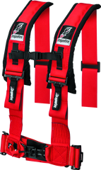 DragonFire Racing Harness- H-Style- 4-Point- 3in Buckle- Red 521355