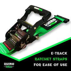 Rhino USA Utv Wheel Chock Tie-Down Kit (4-Wheel Kit) (Green) RNO-CHOCKSET-2PK