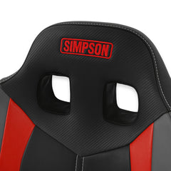 Simpson Racing Pro Sport Off-Road Suspension Seat Black / Red/ Gray