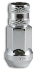 Gorilla Forged Steel Racing Open End Lug Nut - 12mm x 1.50 Thread Size - 3/4" Hex - Chrome Finish - Bulk (45038)