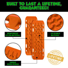 Rhino USA Recovery Traction Boards - Orange (Pair) RG-TB42X13-ORG