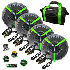 Rhino USA Lasso Straps; Basket Straps - Green LASSO-STRAPS-GRN