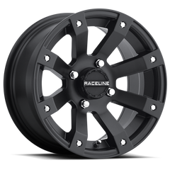 Raceline A79 Scorpion 12x7in / 4x110 BP / -47mm Offset / 83.8mm Bore - Satin Black Wheel A7927011-25