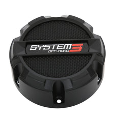 SYSTEM 3 ST3 CENTER CAP 4/110 SNAP-IN MATTE BLACK