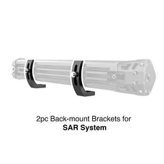 XKGLOW XK Glow Back Mount Brackets for SAR Search Light Bars 2pc XK-SAR-BRC