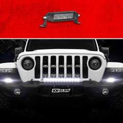 XKGLOW XK Glow Razor Light Bar Auxiliary High Beam Driving No Wire & Switch 6in XK064006-D