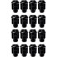 ITP Lug Nuts (Box of 16) - 12x1.5 60 Deg Taper - Black BLUG18BX