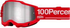 100-PERCENT ACCURI 2 GOGGLE WOLG MIRROR SILVER LENS