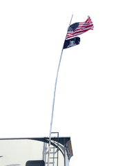Marshin Whips Camp Locator Kit | RV Ladder Mount & Telescoping Pole System