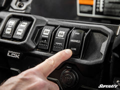 SuperATV Can-Am Defender MaxDrive Power Flip Windshield