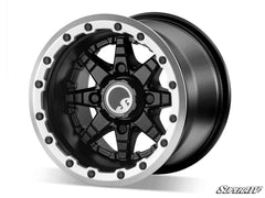 SuperATV Standard XT Warrior Tires 30x10x15 on 15x10 Healy Lock Series Beadlock Wheels 4/156 Pattern