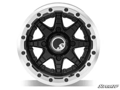 SuperATV Sticky XT Warrior Tires 34x10x14 on 14x10 Healy Lock Series Beadlock Wheels 4/137 Pattern