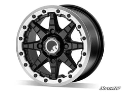 SuperATV Sticky XT Warrior Tires 32x10x15 on 15x7 Healy Lock Series Beadlock Wheels 4/137 Pattern
