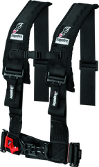 DragonFire Racing Harness- H-Style- 4-Point- 3in Buckle- Black 521354