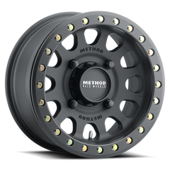 Method MR401 UTV Beadlock 15x7 / 5+2/38mm Offset / 4x156 / 132mm CB Matte Black Wheel MR40157046552B
