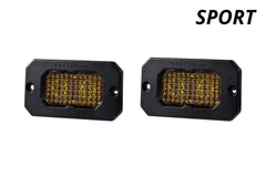 Diode Dynamics Stage Series 2in Sport Yellow Flood Flush ABL (pair) DD6430P