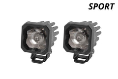 Diode Dynamics Stage Series C1 LED Pod Sport White Spot Standard RBL (pair) DD6451P