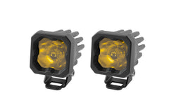 Diode Dynamics Stage Series C1 LED Pod Sport Yellow Spot Standard ABL (pair) DD6453P