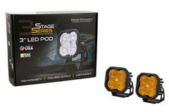 Diode Dynamics SS3 Max ABL Yellow SAE Fog Standard (pair) DD6910P