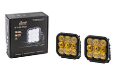 Diode Dynamics SS5 LED Pod Pro Yellow Spot (pair) DD6777P