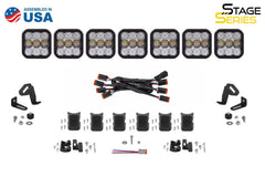 Diode Dynamics SS5 Pro Universal CrossLink 7-Pod Lightbar Yellow Driving DD7259