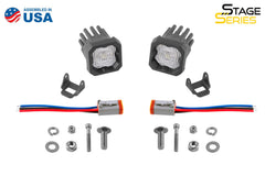 Diode Dynamics Stage Series C1 LED Pod White SAE Fog Standard ABL (pair) DD6847P