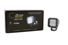 Diode Dynamics Stage Series C1 LED Pod White SAE Fog Standard ABL (one) DD6847S