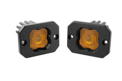 Diode Dynamics Stage Series C1 LED Pod Yellow SAE Fog Flush ABL (pair) DD6851P