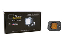 Diode Dynamics Stage Series C1 LED Pod Yellow SAE Fog Flush ABL (one) DD6851S