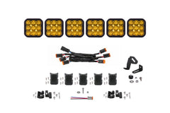Diode Dynamics SS5 Sport Universal CrossLink 6-Pod Lightbar Yellow Driving DD7211