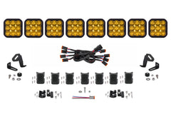 Diode Dynamics SS5 Sport Universal CrossLink 8-Pod Lightbar Yellow Driving DD7215