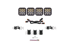 Diode Dynamics SS5 Pro Universal CrossLink 4-Pod Lightbar White Driving DD7252