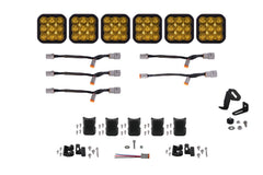 Diode Dynamics SS5 Pro Universal CrossLink 6-Pod Lightbar Yellow Driving DD7257