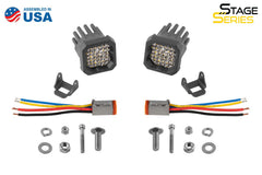 Diode Dynamics Stage Series C1R White Flood Standard LED Pod (pair) DD7423P