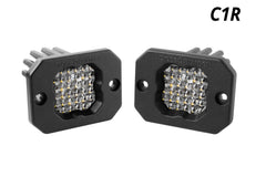 Diode Dynamics Stage Series C1R White Flood Flush Mount LED Pod (pair) DD7427P
