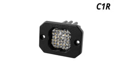 Diode Dynamics Stage Series C1R White Flood Flush Mount LED Pod (one) DD7427S