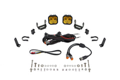 Diode Dynamics SS3 LED Bumper 1.5 Inch Roll Bar Kit, Pro Yellow Combo (pair) DD7659